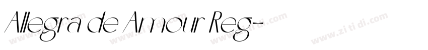 Allegra de Amour Reg字体转换